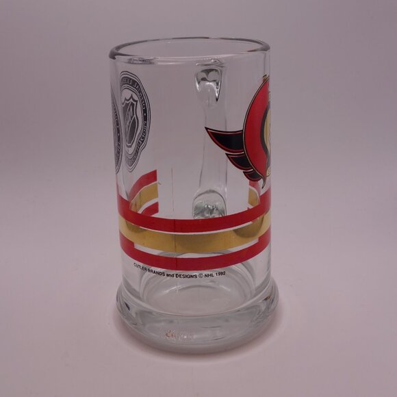 Vintage Cutler Brands and Designs NHL 1992 Ottawa Senators Glass with Handle - Picture 4 of 15